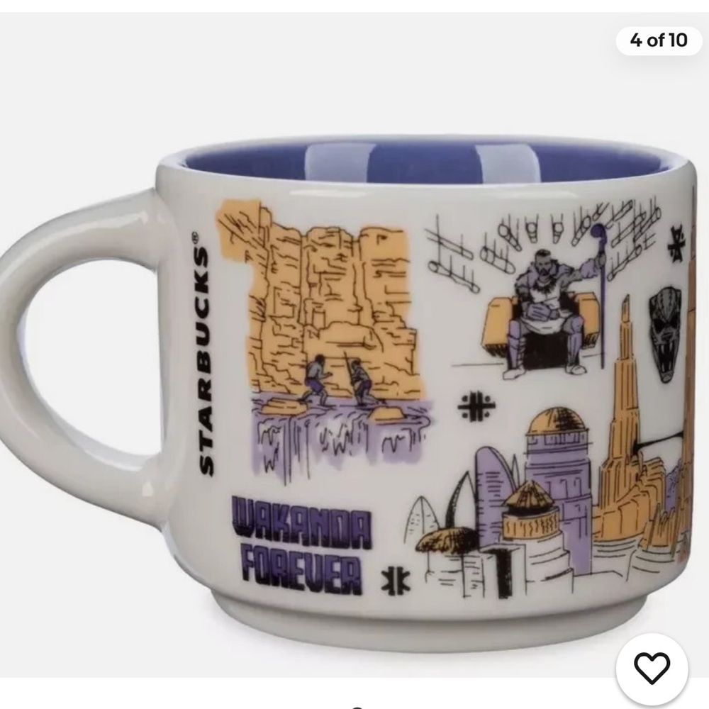 NWT Disney Marvel Wakanda Been There Series Starbucks Ornament Mug 2 oz - Picture 9 of 10